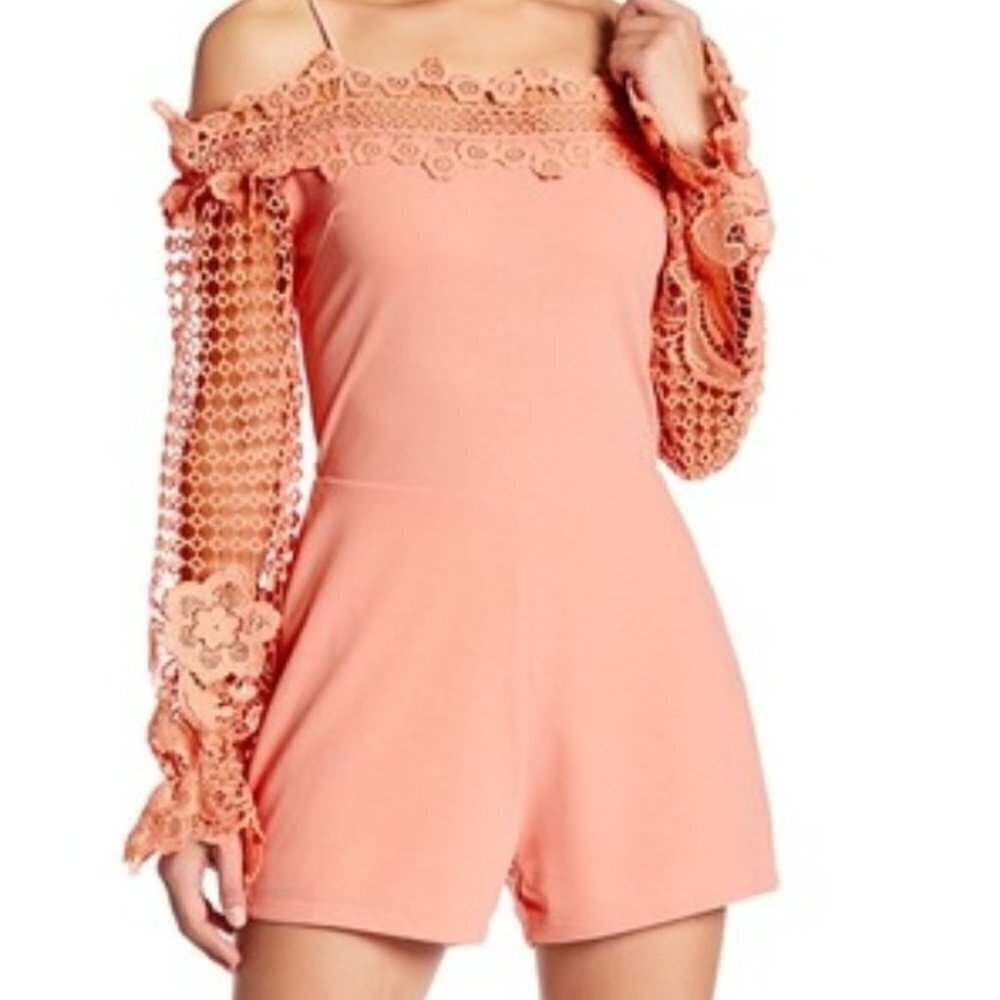 Blush Crochet Romper